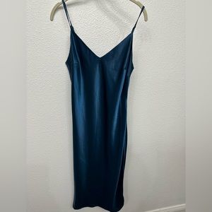 Fanco Slip Dress Deep Blue, Small